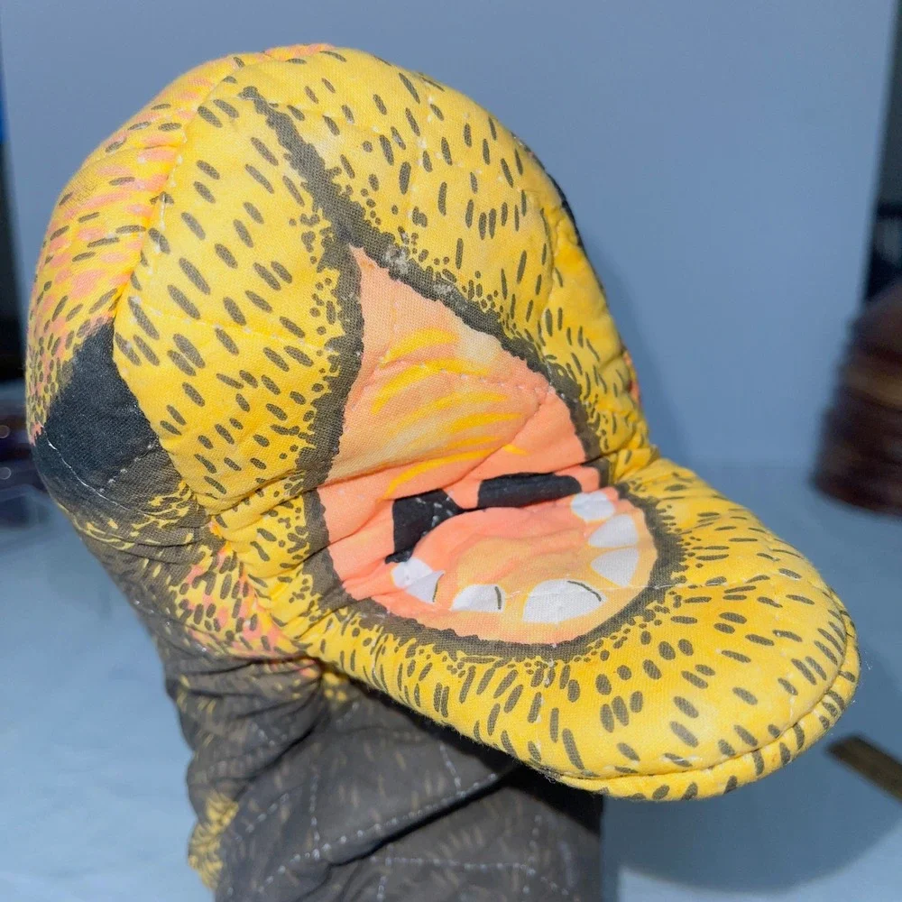 Boston Warehouse Kitchen Moose Oven Mitt OS Brown Yellow Vintage 1992 Decorative